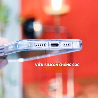 Ốp Lưng iPhone Hít Nam Châm Siêu Chăt Lưng Cứng Viền Dẻo Chống Ố Vàng, Chống Sốc Chính Hãng KiNGBON