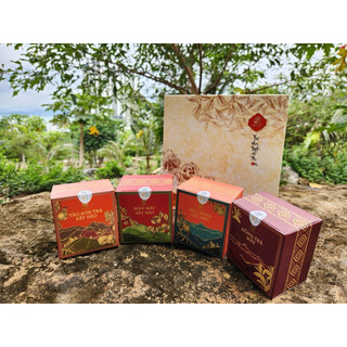 SET QUÀ HƯƠNG VỊ TÂY BẮC  SHANAM - SET TRÀ CỔ THỤ & HOA QUẢ SẤY DẺO CAO CẤP, SANG TRỌNG