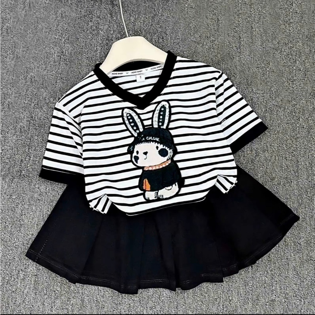 SÉT VÁY XẾP LY BÉ GÁI IN HÌNH CHUỘT  MICKY CHẤT MỀM MẠI CO GIÃN 4 CHIỀU sz 10-42kg