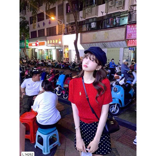 ÁO LEN CỘC ĐỎ THÊU NGỰA