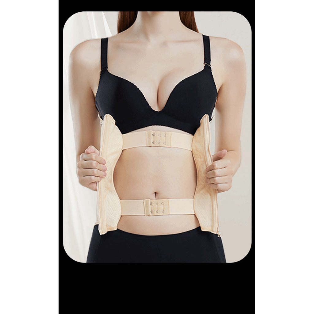 Bộ Bộ - Corset Định Hình Eo 2 Lớp Khóa Kéo & Cài 8386