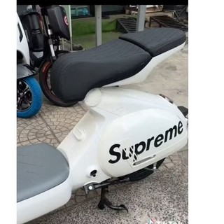 chữ xe điện superme trang trí xe điện decal dán