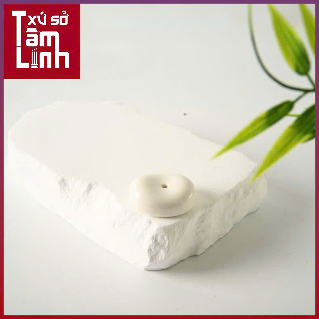 Đế Cắm Nhang Gốm Sứ Mini Kiểu Nhật Cao Cấp Phụ Kiện Cho Thiền Định, Trà Đạo, Decor Góc Làm Việc