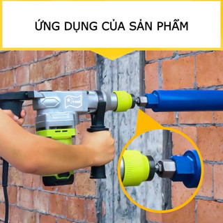 Đầu Chuyển Mũi Khoan Rút Lõi Chân Ren 22 – Dùng Cho Máy Khoan Bê Tông, Máy Khoan Pin