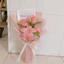 Bó hoa kẽm nhung handmade tulip mix bông ly và hoa hồng tặng các dịp lễ, 20/10