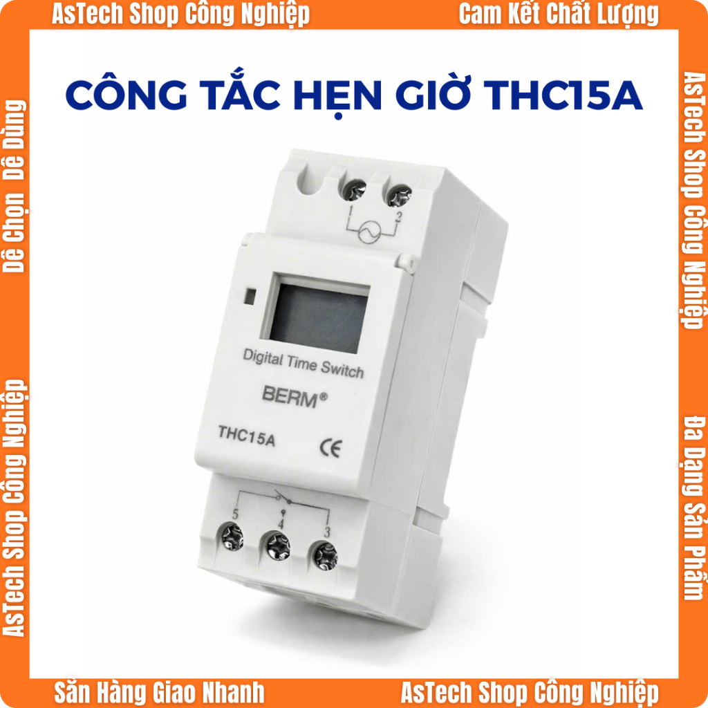 Công Tắc Hẹn Giờ Timer Điện Tử Lập Trình THC15A Hiệu BERM | Shopee Việt Nam