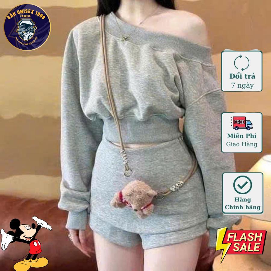 Sét Váy Nữ Sang Chảnh Trễ Vai Kiểu Mới Hotrend Phối Chân Váy Giả Quần Basic Tôn Giáng Cực Xinh