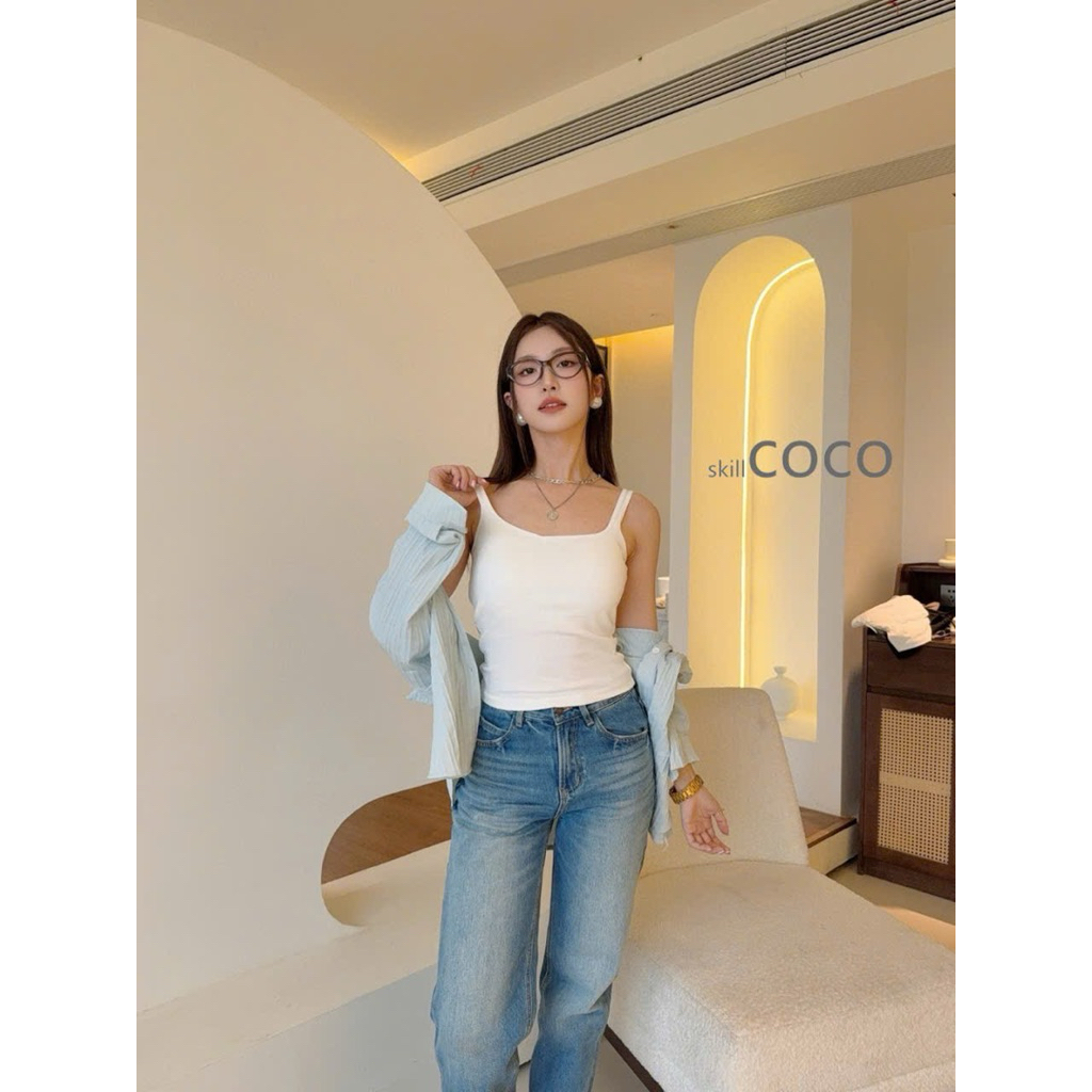 Áo ba lỗ 6612# ôm body full túi và móc.hàng QC