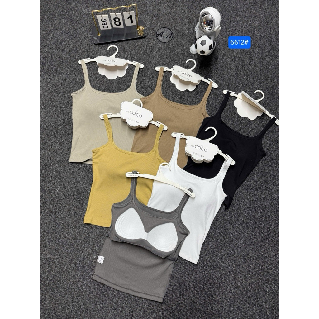 Áo ba lỗ 6612# ôm body full túi và móc.hàng QC