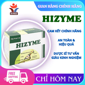 Men tiêu hóa Hizyme - Giải pháp cho trẻ biếng ăn, kém hấp thu, táo bón - Hộp 30 gói