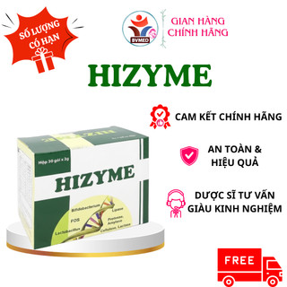 [CHÍNH HÃNG] Men tiêu hóa Hizyme - Giải pháp cho trẻ biếng ăn, kém hấp thu, táo bón - Hộp 30 gói