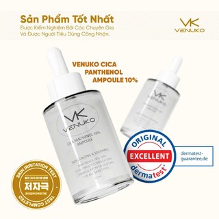 Serum Venuko Cica Panthenol 10% – B5 Cấp Ẩm Sâu, Mịn, Kiềm Dầu, có chai mini