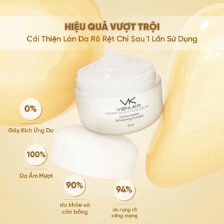 Kem Dưỡng Trắng Da Venuko Probio White Pure Cream+ – Sáng Khỏe, Căng Bóng, Phục Hồi Da- Có hộp mini
