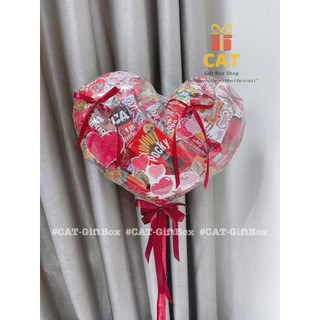 Bó Kẹo Trái Tim Dễ Thương 💖 | Quà Tặng Sinh Nhật – Valentine – Tỏ Tình | Gậy bánh kẹo hình trái tim | Quà tặng ngừoi yêu
