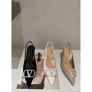 Gót Nhọn Bích Tag V Meibaiyi Hàng Nhập QC Fullbox Mieo Shoes G1453 G1454 G1455