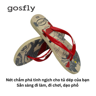 Dép Tông Nam Hoạ Tiết HA_P0_ Dép Lào Nam Size 38-43, Kẹp Xỏ Ngón Đế Cao Su Nguyên Khối Bền Chắc