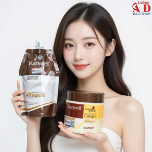 Kem hấp ủ phục hồi, siêu mượt tóc Collagen Karseell Maca chính hãng 500ml