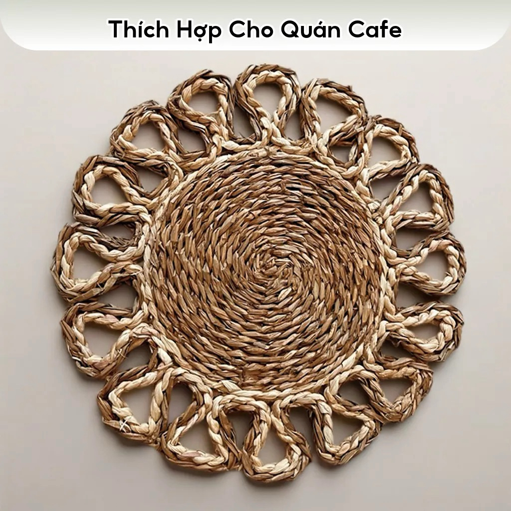 Tấm lót Lục Bình,Tấm lót từ vỏ Bắp Ngô. Đủ size 25cm,30cm,35cm.Hàng thủ công 100% từ thiên nhiên