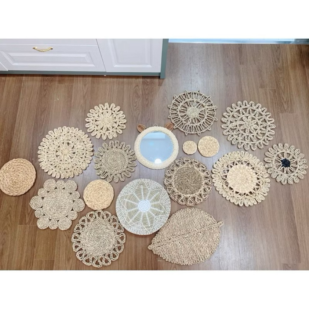 Tấm lót Lục Bình,Tấm lót từ vỏ Bắp Ngô. Đủ size 25cm,30cm,35cm.Hàng thủ công 100% từ thiên nhiên