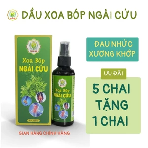 Xoa bóp ngải cứu - dầu xoa bóp giảm đau nhức xương khớp tê bì tay chân