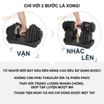 Bộ tạ đa năng LYSIN 80kg xoay tay cầm điều chỉnh, tập gym tại nhà, chính hãng,nhỏ gọn phiên bản 2026 — ảnh 3