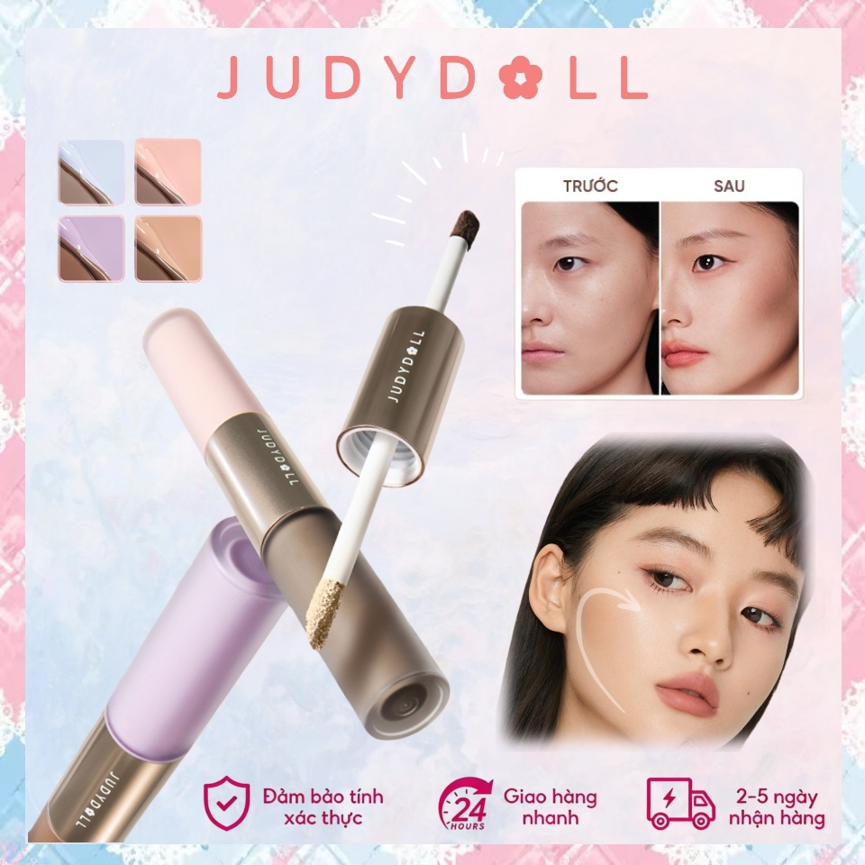 JUDYDOLL Kem Bắt Sáng & Tạo Khối 2 Đầu Lâu Trôi Dễ Tán Không vón cục ...