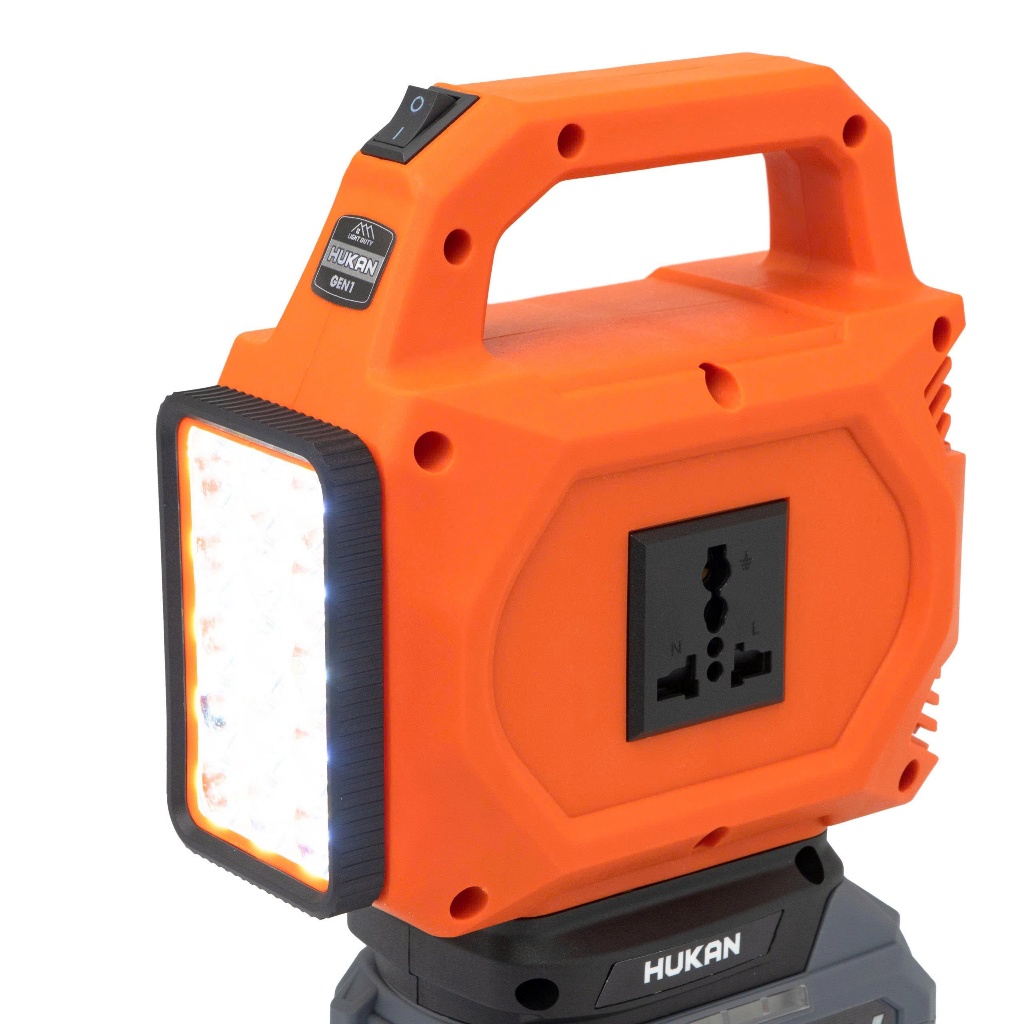 Thân đế chuyển đổi nguồn điện G1-BCN220, Chuyển 21v lên 220v, Đèn Led siêu sáng, Chân pin phổ thông