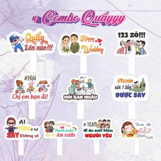 SET 10 Hashtag Đám Cưới. Bộ Quẩy 2.