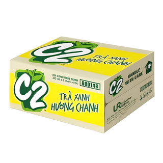 Thùng 24 chai trà xanh C2 hương chanh 355ml