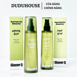Xịt Khóa Nền Glamrr Q Vegan Super Makeup Fixer Cố Định Trang Điểm Thuần Chay Cho Da Nhạy Cảm Mẫu Thử Duduhouse