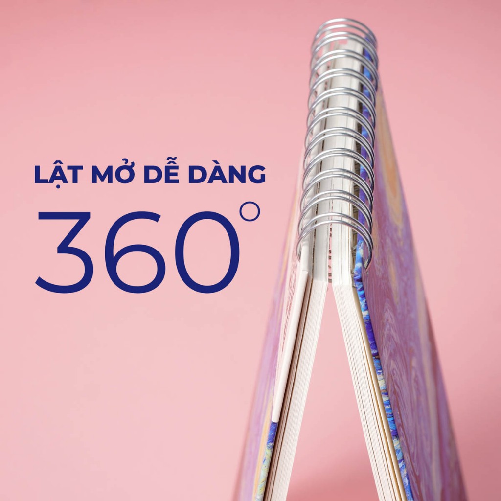 Sổ Vẽ Sketchbook 200GSM Van Gogh Không Kị Tẩy, Lên Màu Tốt Sổ Vẽ Phác Thảo A4 A5 60 Trang Vẽ Chì Màu, Acrylic, Gouache