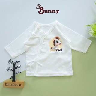 Combo 3 áo sơ sinh cột dây chất Cotton Modal siêu mềm mịn cho bé  3-5kg