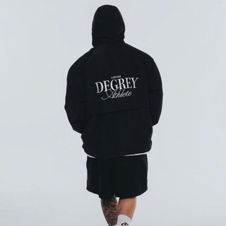 Jacket Degrey Decade Half Zip áo khoác dù có nón hình thêu - JKHALFZIP