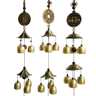 Chuông Gió Phong Thủy Ống Đồng Trang Trí Nhà Cửa Nội Thất