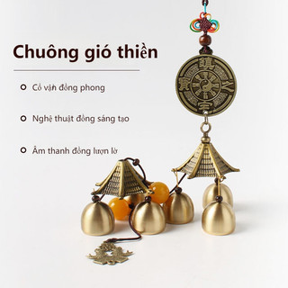 Chuông Gió Ống Đồng Phong Thủy Tài Lộc Trang Trí Nhà Cửa