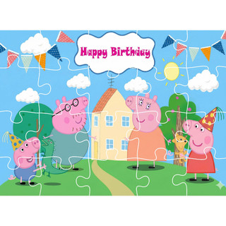 Combo SỈ 6 tranh ghép A5 Heo Peppa TooYoo TG0054