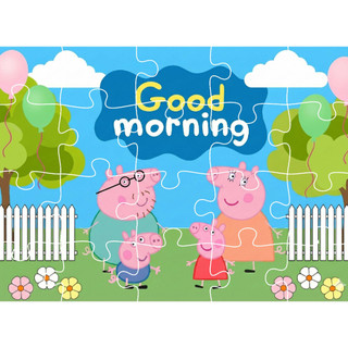 Combo SỈ 6 tranh ghép A5 Heo Peppa TooYoo TG0054