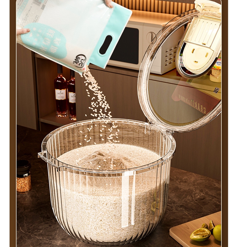 🌾 THÙNG ĐỰNG GẠO CAO CẤP TRONG SUỐT SUNHOME SH0056 – CHỐNG ẨM, CHỐNG MỌT HIỆU QUẢ