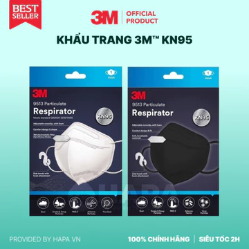 Khẩu Trang 3M 9513 KN95, 3M 9013 KF94 Chính Hãng 3M Nhập Khẩu, Khẩu Trang Y Tế 3D Mask Lọc Bụi Mịn PM2.5, Vi Khuẩn