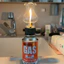 Đèn camping gắn bình gas mini cho cắm trại dã ngoại chóa thủy tinh có thể điều chỉnh ngọn lử