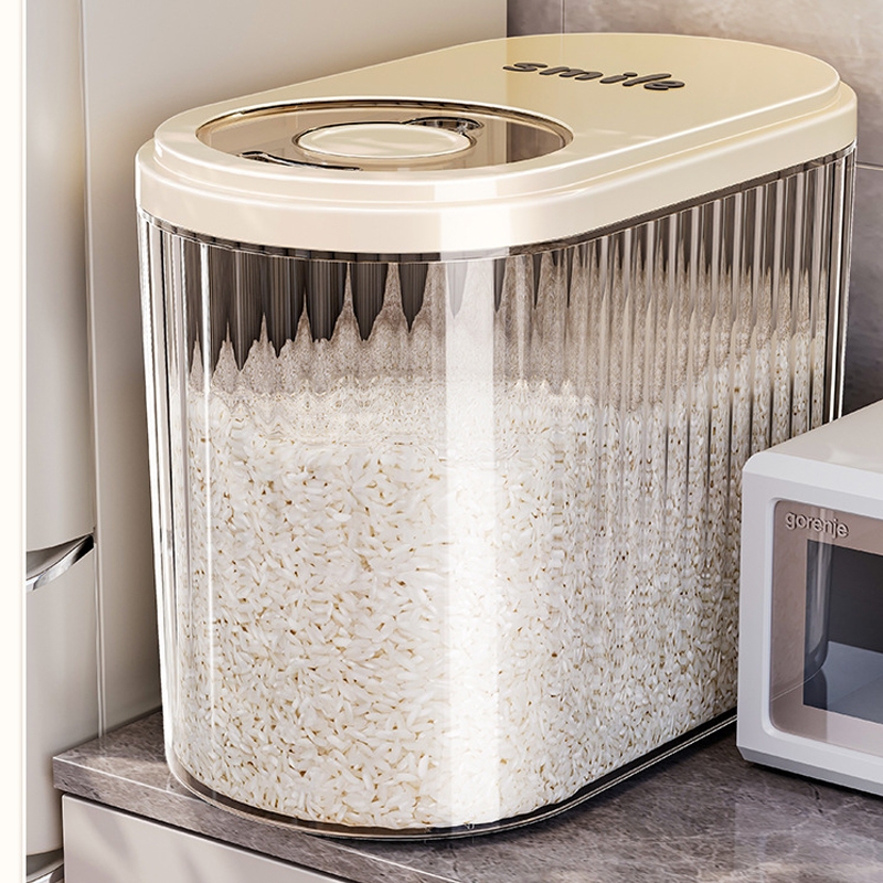 Thùng gạo Sunhome cửa trượt chống ẩm chống côn trùng SH0057, hộp đựng ngũ cốc, gạo 5kg 10kg 15Kg