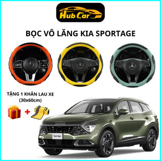 Bọc Vô Lăng Ô Tô Kia Sportage Bọc Vô Lăng Carbon Cao Cấp Tròn Size 38 Mang Lại Cảm Giác Lái Chắc Tay
