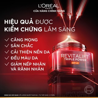 [QUÀ TẶNG KHÔNG BÁN] Kem dưỡng da SPF25 giúp giảm nhăn & tăng độ săn chắc da L'Oréal Paris Revitalift Triple Power 15ml