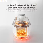 Máy Xay Ăn Dặm Tự Động Nấu BEAR 0.35L, Máy Xay Nấu Ăn Dặm Cho Bé Cối Inox Toàn Phần Khép Kín Máy Xay Ăn Dặm BFM-045KN — ảnh 3