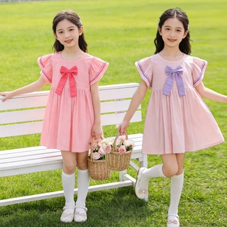 ĐầM CôNg ChúA MớI MùA Hè ThiếT Kế Nơ, ChấT LiệU ThoáNg MáT, ThờI Trang đầM TiệC