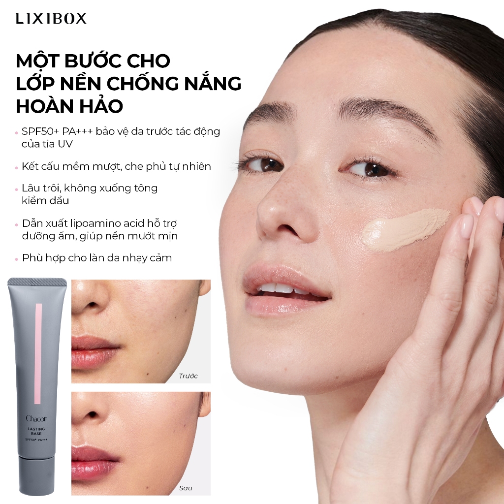 [SPLIVE] Kem Lót Trang Điểm Chống Nắng Chacott Lasting Base SPF 50+ PA+++ 42g