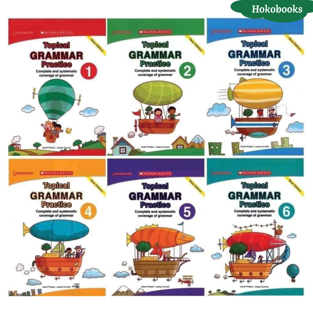 Sách luyện ngữ pháp - Scholastic Topical Grammar Practice - Book 1,2,3 ...