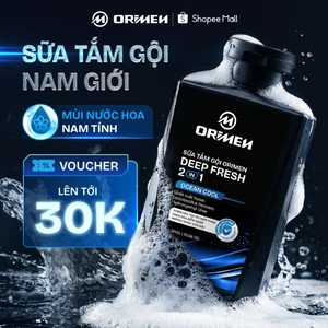 Sữa tắm gội nam toàn thân 2in1 hương nước hoa nam tính dưỡng ẩm sạch sâu Orimen 220ml