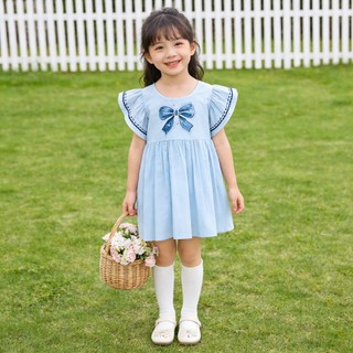 ĐầM CôNg ChúA MớI MùA Hè ThiếT Kế Nơ, ChấT LiệU ThoáNg MáT, ThờI Trang đầM TiệC