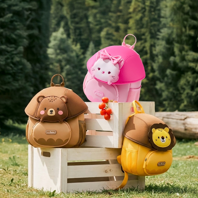 (NEW) Balo nấm Worm Home cho bé học mầm non mẫu giáo chất liệu cao cấp mềm mịn-siêu nhẹ